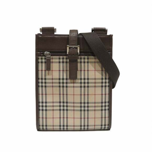 BURBERRY Handbags - Burberry Nova Check Beige/Brown Canvas/Leather Shoulder Bag for Men and Women